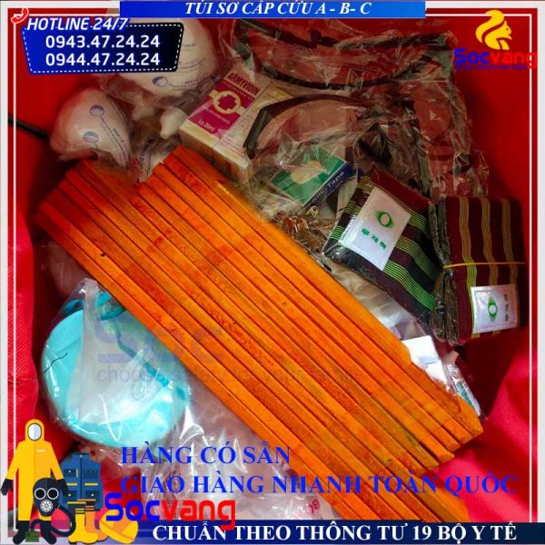 danh muc cac san phẩm trong bộ sơ cứu abc