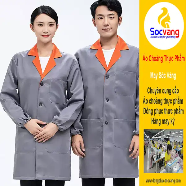 áo choàng công nhân thực phẩm sv38-6