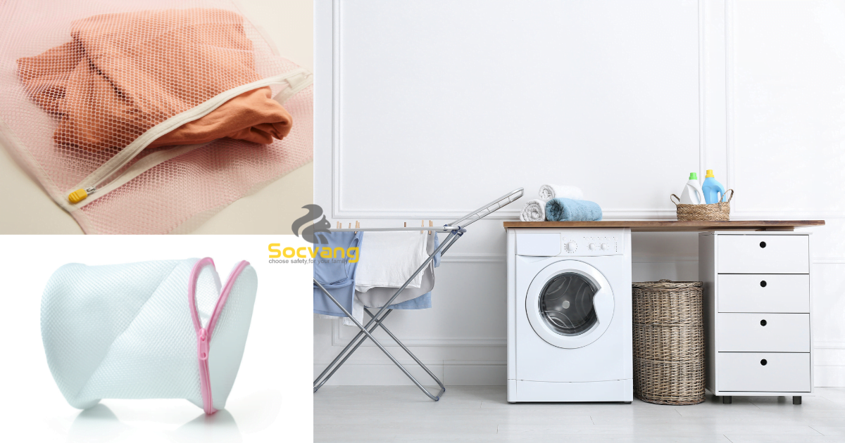Cách giặt và bảo quản áo thun phản quang sử dụng túi giặt