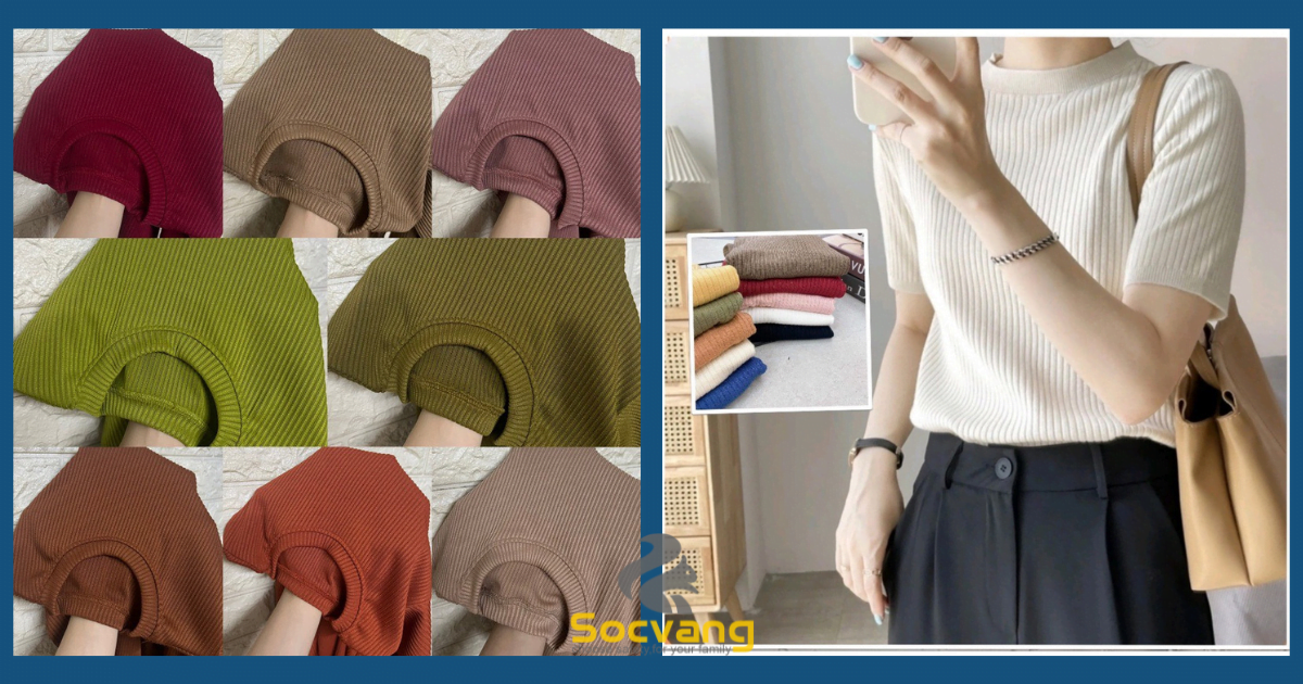 Cách chọn áo thun gân cổ tròn phù hợp, đa dạng màu sắc và kích thước