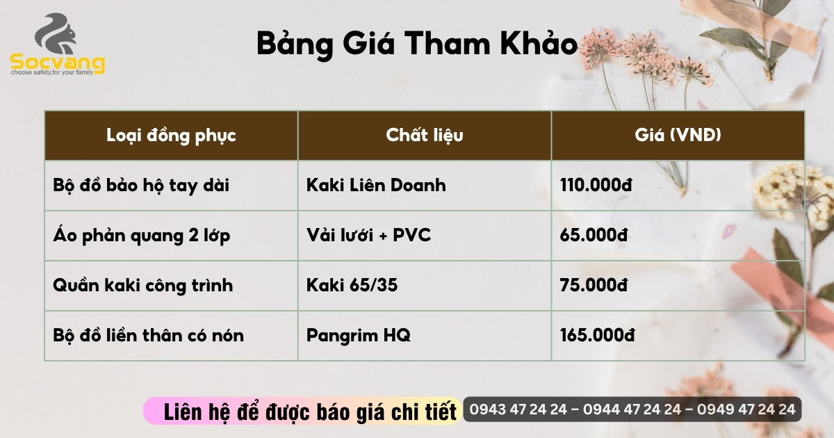 Dịch vụ đặt đồng phục may sẵn và thiết kế riêng chất lượng cao Bảng giá dịch vụ đặt đồng phục