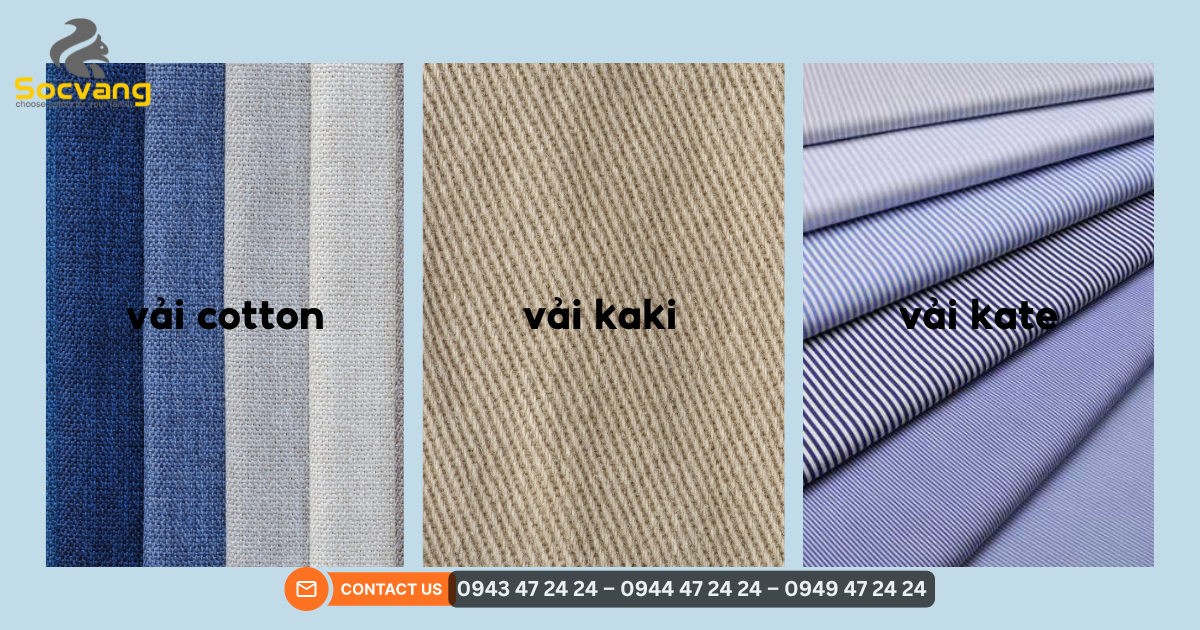 Dịch vụ đặt đồng phục may sẵn và thiết kế riêng chất lượng cao Các Chất Liệu Vải May đồng Phục Phổ Biến